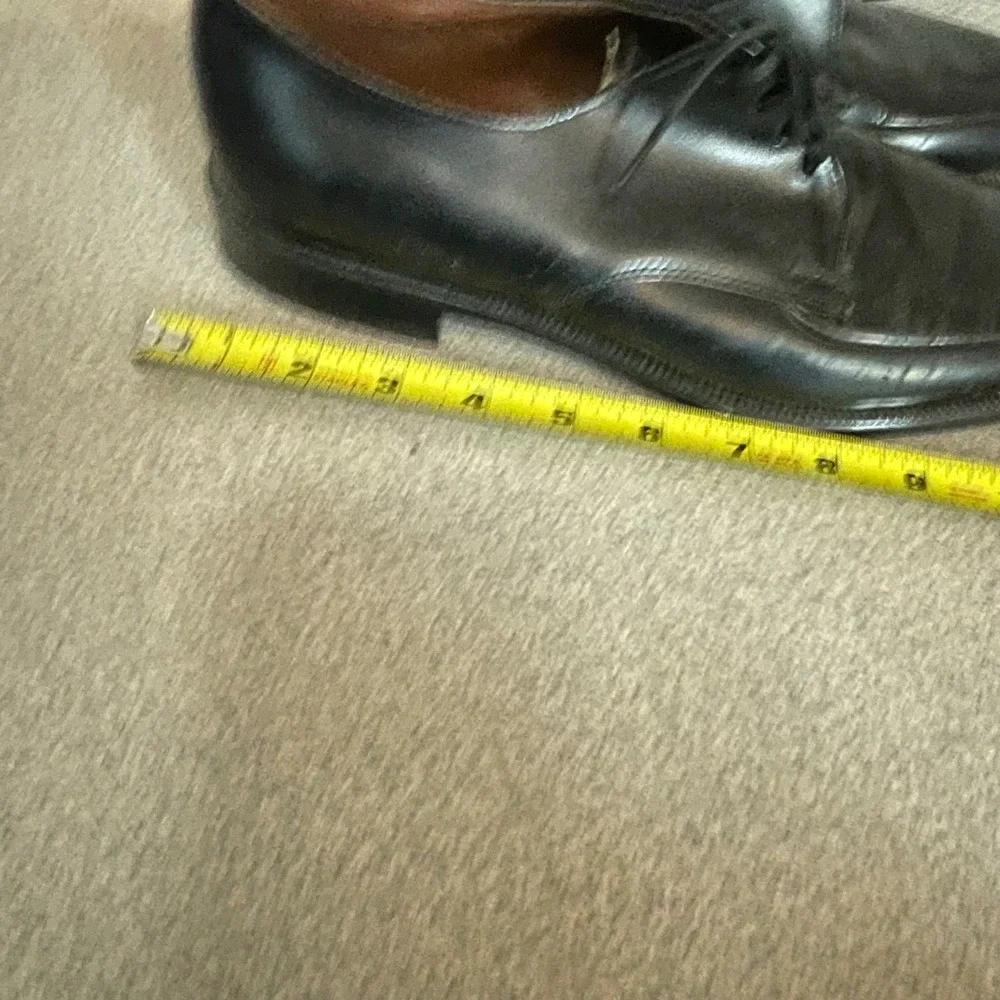 VTG Emblem‎ Mens Black Leather Apron Toe Derby Dress Shoes Steel Shank Support